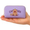 Dvoukomorová Peněženka Kapibara Fialová 12,5 x 8,5cm - Styl a Praktickost pro Každodenní Použití