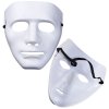 Elegantní Karnevalová Maska Anonim s Gumičkou – Bílá/Červená