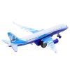 Kovové letadlo 23cm s pull-back pohonem, LED světly a zvukovými efekty