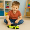 Kovový Sportovní Model Snů 1:43 - Neonově Zelený Pull Back Auto