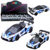 Kovový závodní automobil 1:32 s bílými dveřmi, pull-back pohon