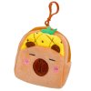 Pluszová Peněženka Kapibara Ananas Žlutá s Brelokem 9,5x8 cm