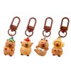 Sada 4 Mini Přívěsků Kapibara: Ozdobné Klíče a Doplněk pro Sběratele