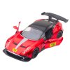 Sportovní Kovový Závodní Model 1:32 Červený s Otevíracími Dveřmi a Pohonem Pull-Back