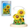 Stavebnice Květinová Kouzelná Zahrada - Slunečnice s LED, 633 ks