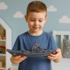 Vojenská letadlová loď 24 cm se světly a zvuky – realistický model pro děti od 3 let