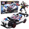 124581 stavebnice vozidlo robot 2v1 bily 320ks