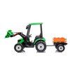 126486 12 elektricky traktor s privesem hercules zeleny 24v