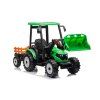 126486 elektricky traktor s privesem hercules zeleny 24v