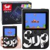 127773 retro herni konzole sup 8bit 400 her 3 lcd av vystup cerna