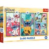 Puzzle - 3x80 - Svět Stitche Trefl 34885