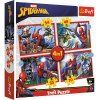 129133 puzzle 4v1 hrdinsky spider man trefl 34384