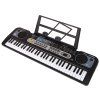 139011 2 keyboard s mikrofonem hudebni nastroj cerny