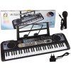 139011 keyboard s mikrofonem hudebni nastroj cerny