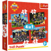 Puzzle 4 v 1 Požárník Sam - Trefl 34632