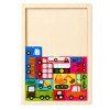 Dřevěné puzzle s vozidly, 23 dílků