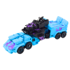 Bojový robot 2v1 – auto se zbraněmi, modrý