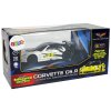 Závodní RC Auto 1:24 Corvette C6.R Bílý 2.4G Světla