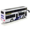 Bílý Dvoupatrový Policajní Autobus se Zvukovými Efekty
