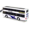 Bílý Dvoupatrový Policajní Autobus se Zvukovými Efekty