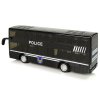 Dvoupatrový Černý Policejní Autobus s Frikčním Pohonem