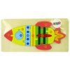49260 2 sada drevenych puzzle raketa cisla