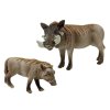 Sada 2 figurek Prase savanové s mládětem Série Zvířata světa