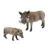 Sada 2 Figurek Prase savanové s mládětem Série Zvířata Světa