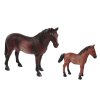 Sada 2 Figurek Koně Ohrada Figurka Kůň Hříbě