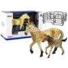 Sada 2 figurek Koně Ohradník Kůň Hříbě Plemeno Knabstrupper