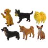 Sada 6 Figurek Psů Rasy Psů Figurka Pes