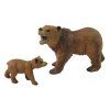 48804 4 sada 2 figurek medved grizzly s mladetem