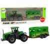 55275 2 zeleny traktor s privesem