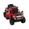 Terénní Auto s Třecím Pohonem Velká Kola 1:16 Červené
