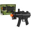 35355 4 cerna vojenska detska pistol s vibracemi a zvukem