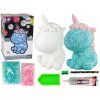 49563 7 sada jednorozec diy s diamanty krystalky modry