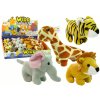 Mini Plyšák Zvířátko Safari 4 Modely