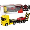 Auto Transportér R/C Mercedes-Benz 1:26 Žlutý Červený