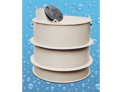 Nádrž na dešťovou vodu samonosná - kruhová 12 m³ (DPH 15% (s montáží))