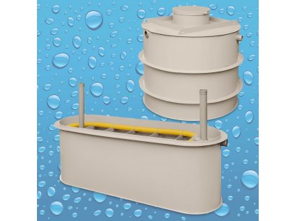 ZEMNÍ PÍSKOVÝ FILTR TYPU PF 15-17 + SEPTIK SAMONOSNÝ 15 m³ (NJS-SV-15) (DPH 15% (s montáží))