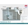 Nádrž 3v1 - 11 m³ hranatá samonosná (DPH 15% (s montáží))