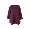 Dámská mikina se zipy Plus size BEÁTA XL/XXL
