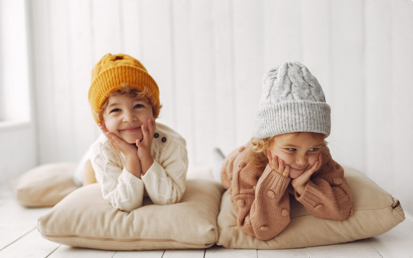 Bavlněné čepice pro děti