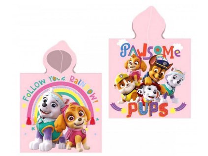 Plážové pončo PAW PATROL 55x110cm