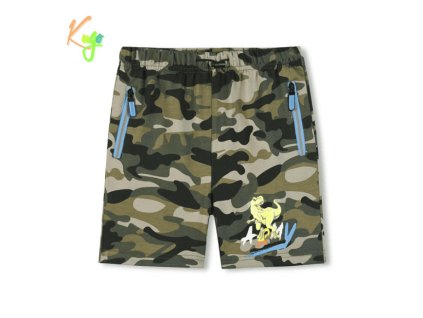 Chlapecké maskáčové kraťasy KUGO modrý zip