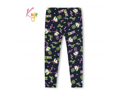 Dívčí legíny KUGO SL0398 černá s potis
