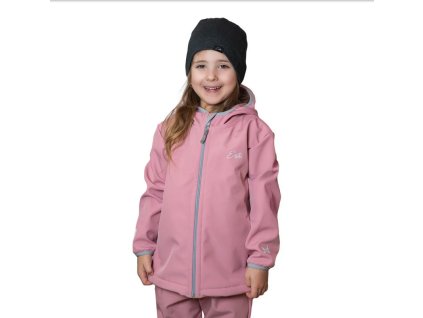 Dívčí softshellová bunda s fleecem Esito DUO růžová holka