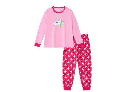 Dívčí pyžamo Wolf & Wolfie S2552 světle růžová