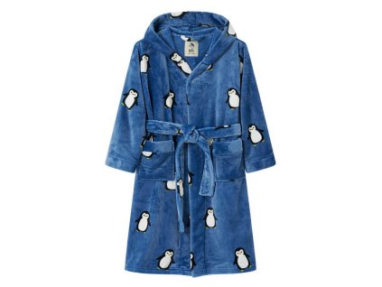 Chlapecký župan Wolf & Wolfie Z2592 modrá Tučňáci