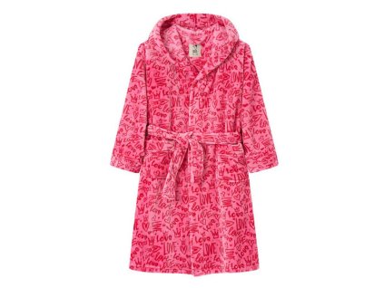 Dívčí župan Wolf & Wolfie Z2593 růžová LOVE
